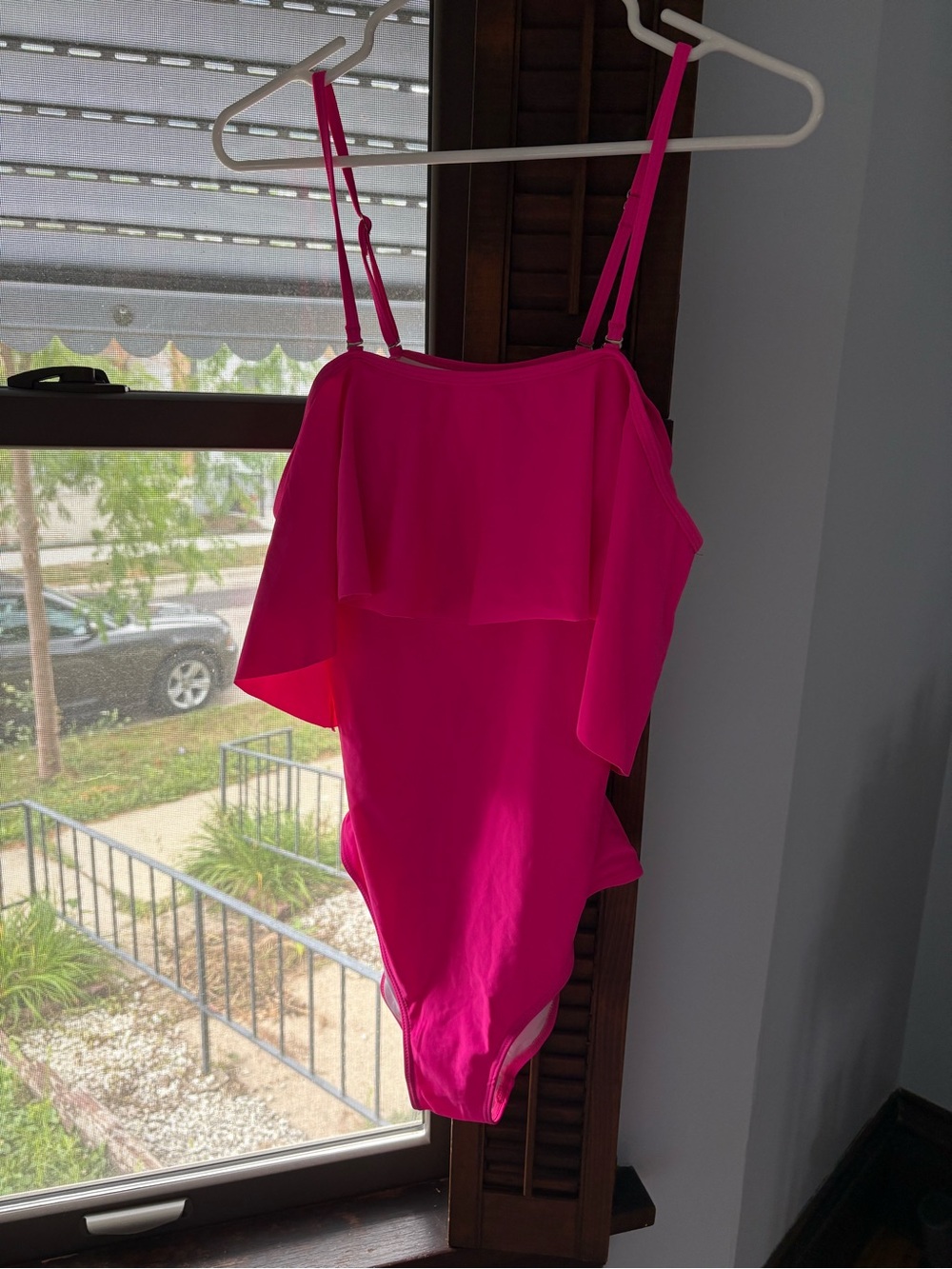 Hot Pink Ruffle One-Piece Swimsuit